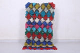 Moroccan berber rug 2.3 X 5.1 Feet - Boucherouite Rugs
