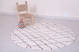 Custom Moroccan rug - Custom rounded handmade rug