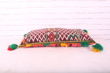 Large Hand Knotted Kilim Pillow 13.7 inches X 25.1 inches