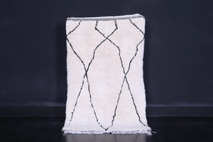 Handmade beni ourain morocco rug for living room