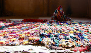 How boucherouite rugs are made?