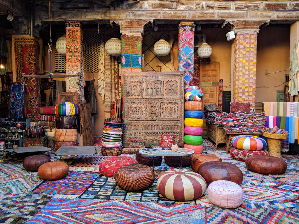 Moroccan Poufs and Pillows: Adding Style and Comfort to Your Home