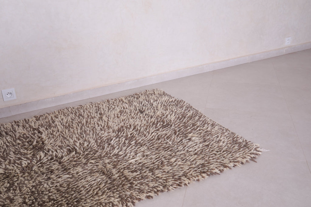 Solid Moroccan rug - Wool berber carpet