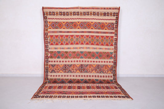 Vintage Moroccan Rug 5.9 X 9.5 Feet