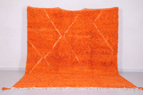 Berber area rug - Custom area rug - Orange Moroccan rug