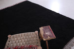 Handmade Moroccan rug - Custom black Wool - Area rug