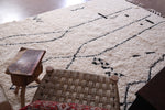 Beni ourain rug - Handmade Moroccan Berber Carpet - Custom Rug