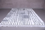 Beni ourain rug - Custom White and Black Moroccan rug