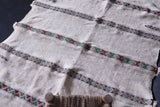 Tribal Berber wedding blanket rug 3.5 FT X 6.2 FT
