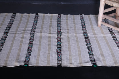 Tribal blanket rug 3.7 FT X 6.3 FT