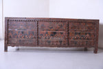 Vintage Moroccan chest H 3.1 FT x W 8.3 FT x D 2.6 FT