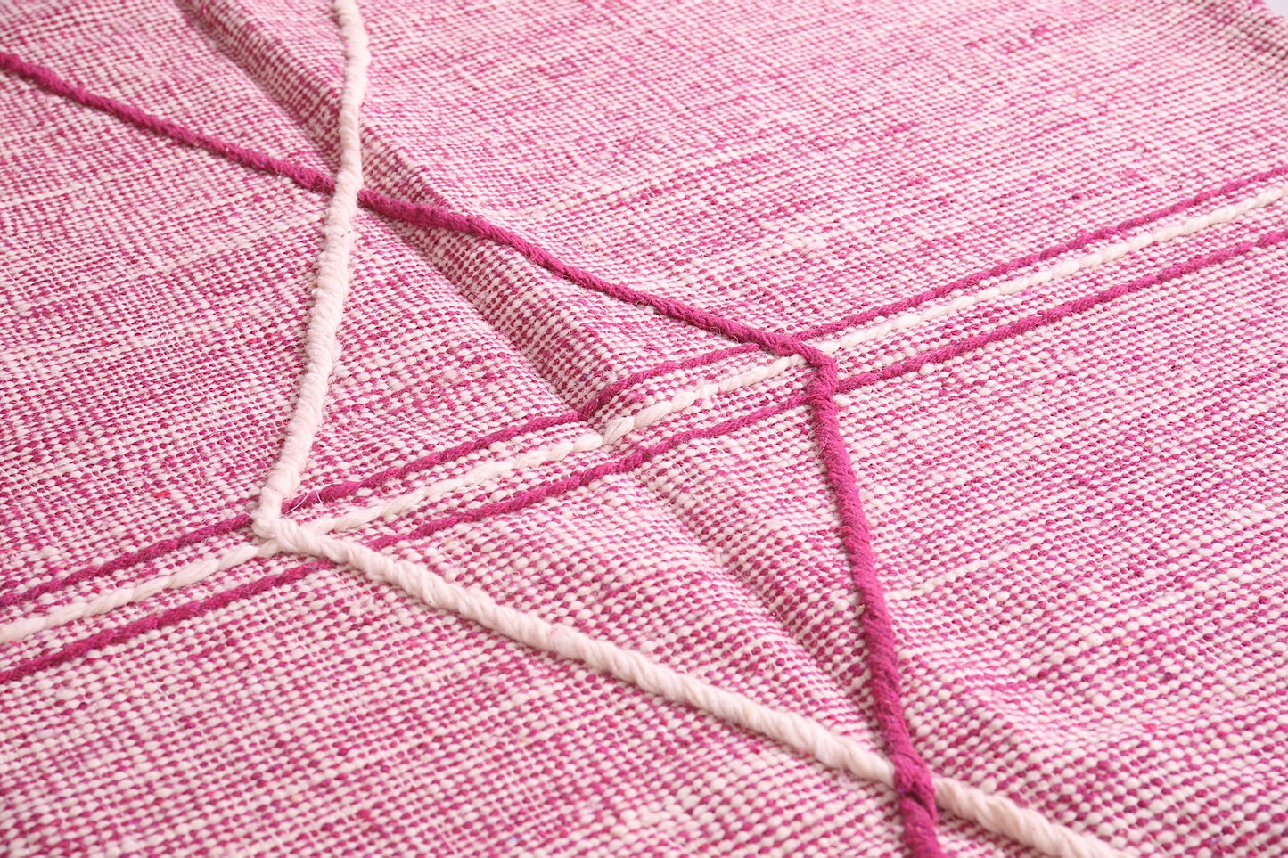 Custom Moroccan pink rug - azilal berber carpet