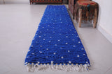 Blue Hand Knotted rug - Custom Moroccan Entryway rug