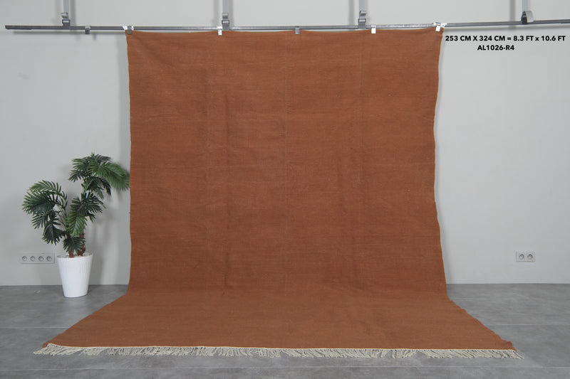 Moroccan Wool Rug 8.3x10.6 FT - Handwoven Berber Design - 