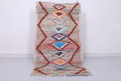 Handmade Moroccan Berber Rug - 2.7 x 5.7 Feet - Boucherouite Rugs