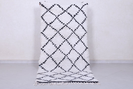 Moroccan berber rug 3 X 6.3 Feet - Boucherouite Rugs