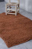 Brown Beni ourain rug 2.9 X 5 Feet
