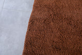 Brown Beni ourain rug 2.9 X 5 Feet