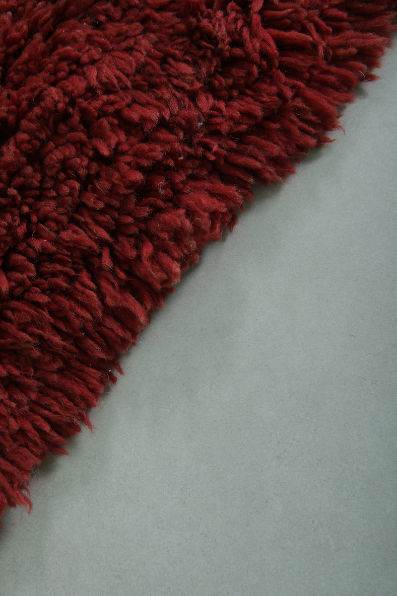 Moroccan Berber Rug – 2.5 x 5.4 Feet – Modern Striped Handwoven Design - Boucherouite Rugs