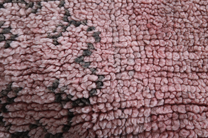 Moroccan handmade old azilal ottoman pouf - kilim pouf