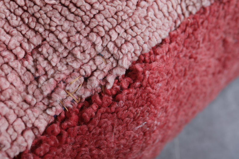 Moroccan handmade old azilal ottoman pouf - kilim pouf