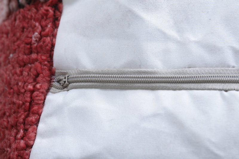 Moroccan handmade old azilal ottoman pouf - kilim pouf