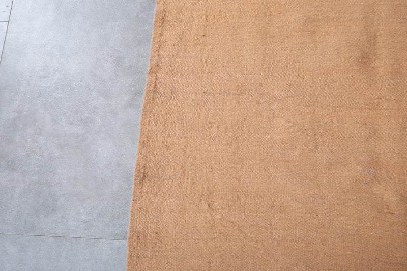 Solid Beige Moroccan Rug - 7.8 x 9.8 ft - Flat woven rugs