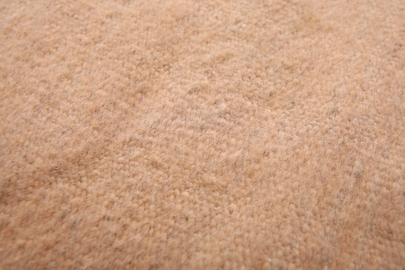 Solid Beige Moroccan Rug - 7.8 x 9.8 ft - Flat woven rugs