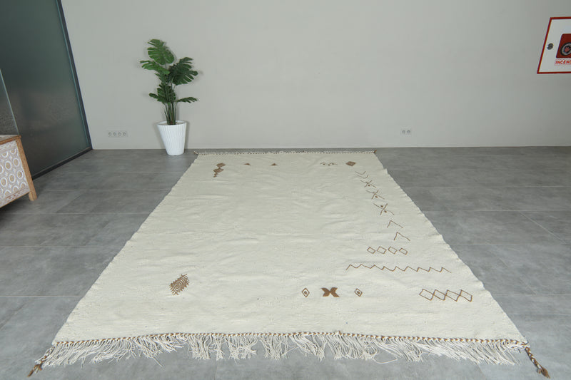 Elegant Minimalist Moroccan Rug- Custom Handwoven Rug - Kilim Rug - custom moroccan rugs