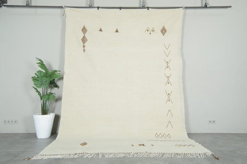 Elegant Minimalist Moroccan Rug- Custom Handwoven Rug - Kilim Rug - custom moroccan rugs