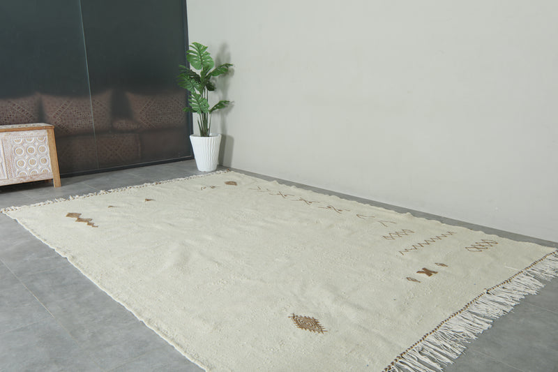 Elegant Minimalist Moroccan Rug- Custom Handwoven Rug - Kilim Rug - custom moroccan rugs