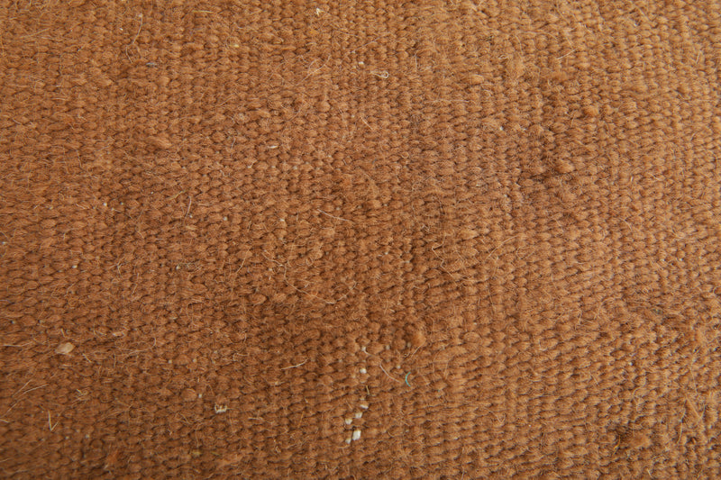 Orange minimalist Moroccan rug - Custom size