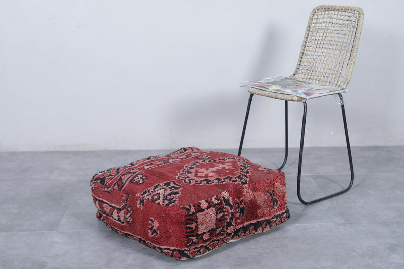 Moroccan berber handmade ottoman pouf - kilim pouf