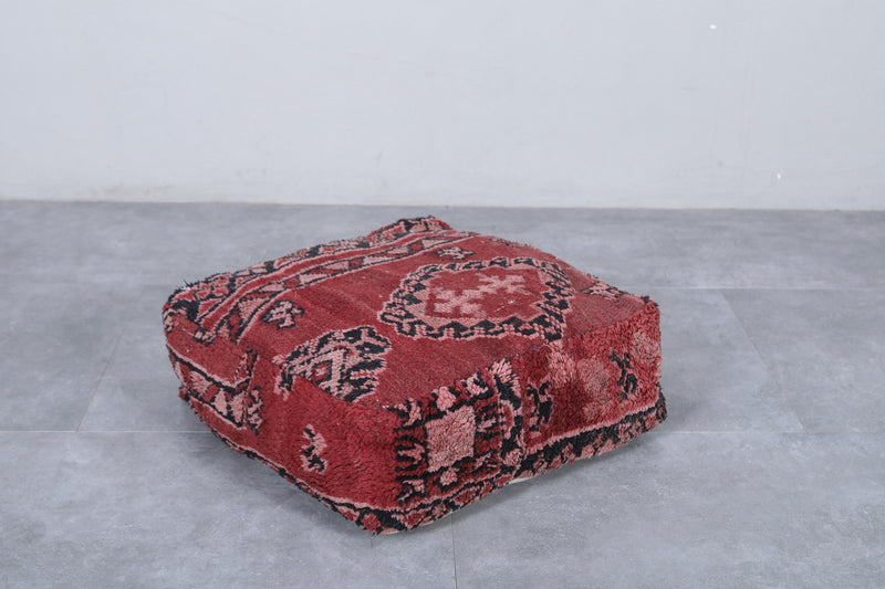 Moroccan berber handmade ottoman pouf - kilim pouf