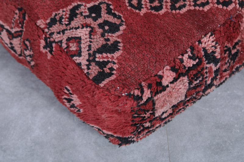 Moroccan berber handmade ottoman pouf - kilim pouf