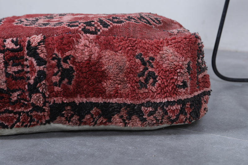 Moroccan berber handmade ottoman pouf - kilim pouf