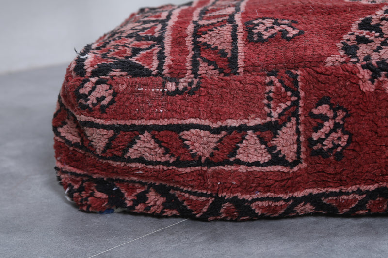 Moroccan berber handmade ottoman pouf - kilim pouf