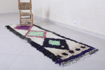 Moroccan berber rug 2.1 X 6.8 Feet - Boucherouite Rugs