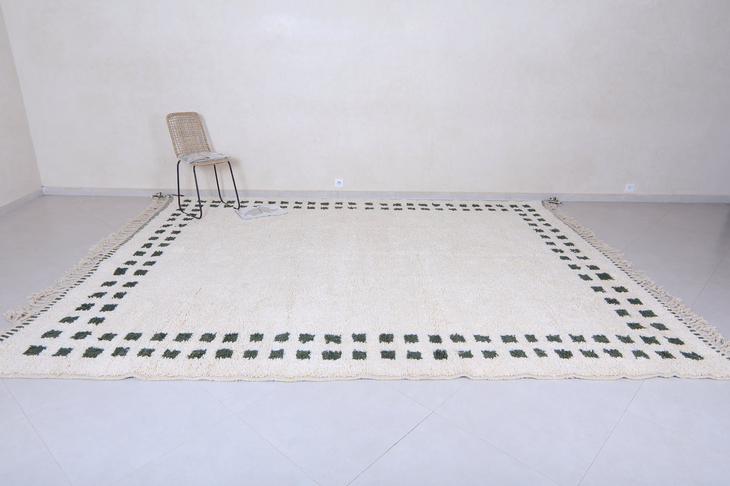 Moroccan rug - checkered rug - Contemporary custom rug