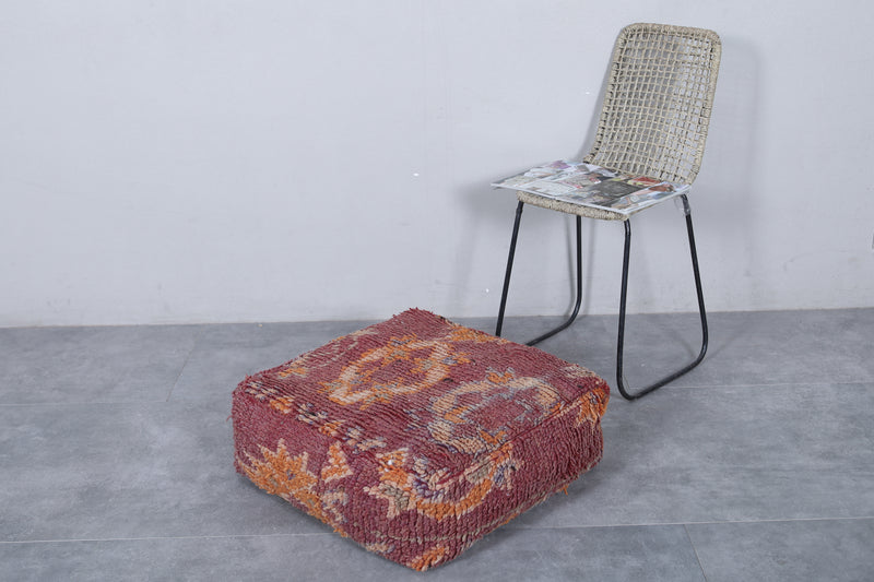 Moroccan berber handmade ottoman pouf - kilim pouf