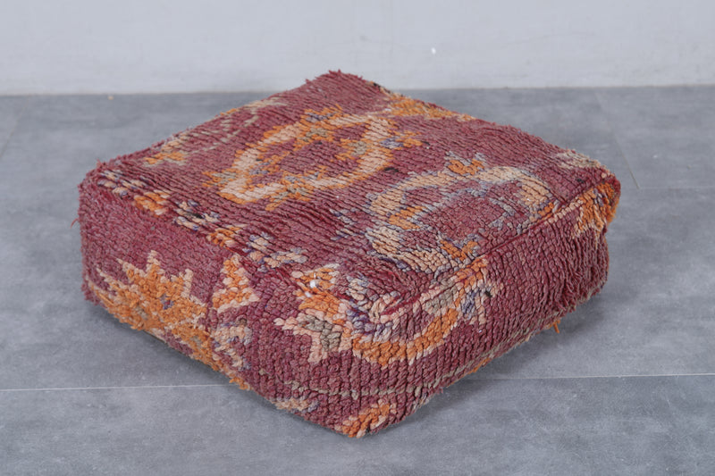 Moroccan berber handmade ottoman pouf - kilim pouf