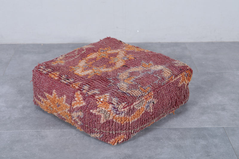 Moroccan berber handmade ottoman pouf - kilim pouf