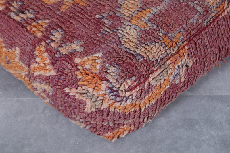 Moroccan berber handmade ottoman pouf - kilim pouf