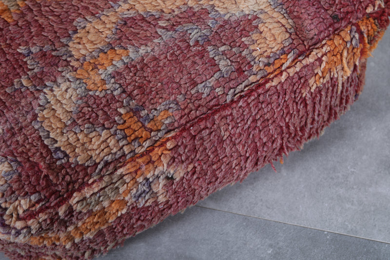 Moroccan berber handmade ottoman pouf - kilim pouf