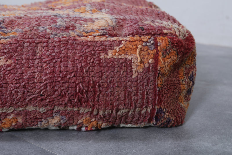Moroccan berber handmade ottoman pouf - kilim pouf