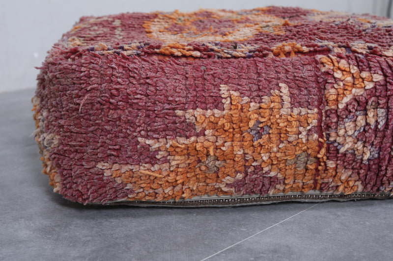 Moroccan berber handmade ottoman pouf - kilim pouf