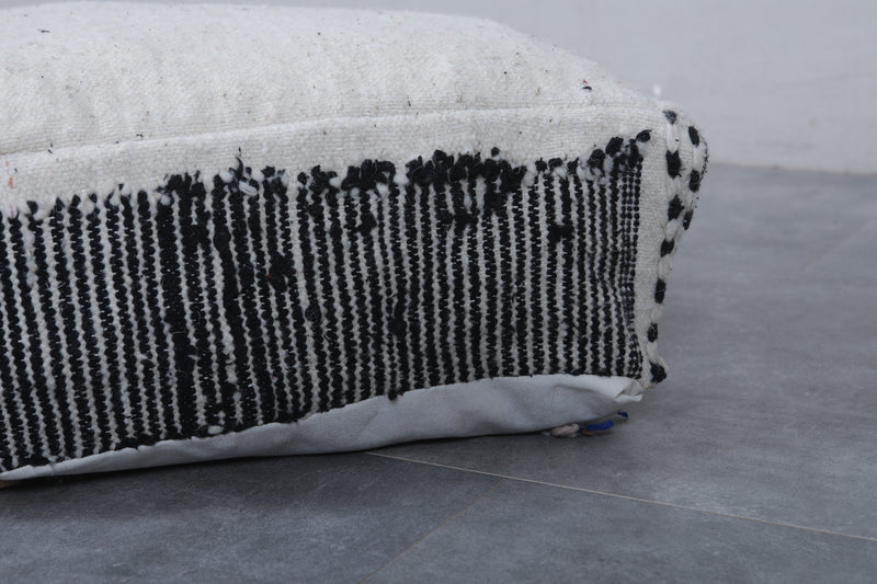 Moroccan handmade old ottoman pouf - kilim pouf