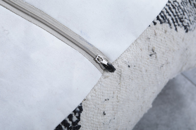 Moroccan handmade old ottoman pouf - kilim pouf