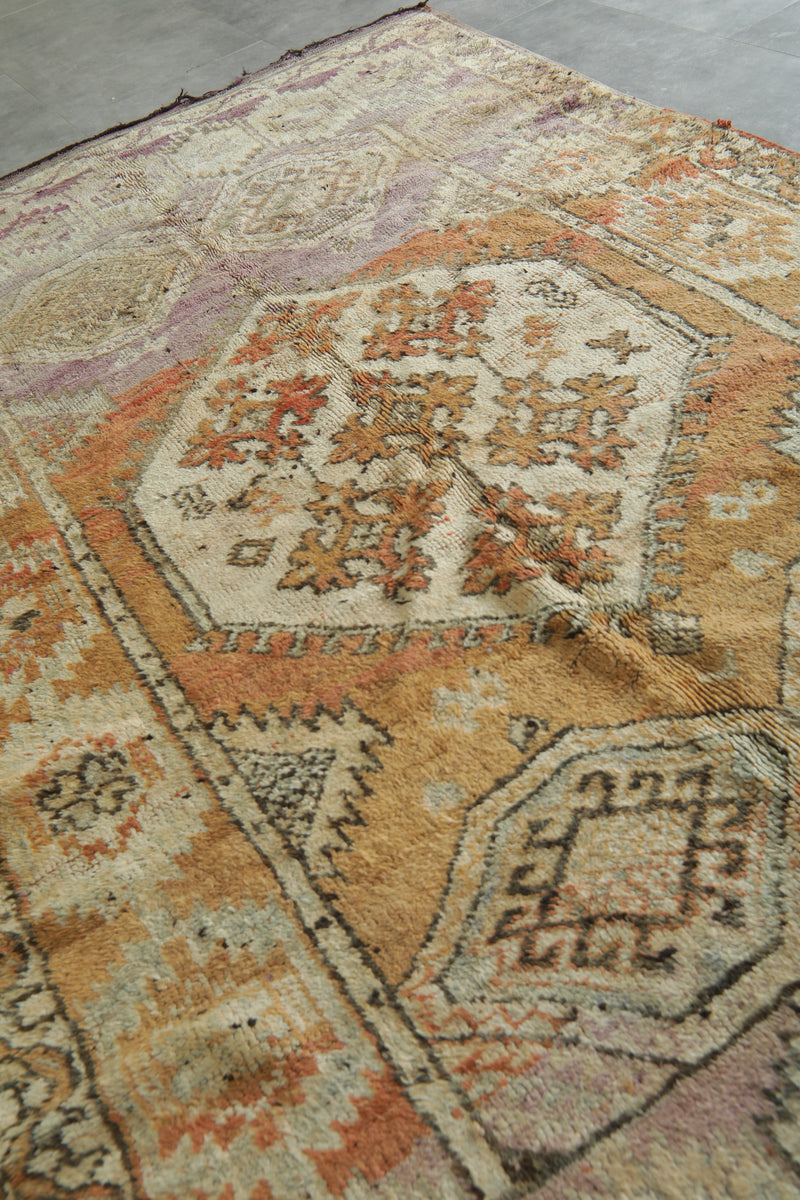 Abstract azilal rug - Authentic Moroccan wool area rug - 6.1 feet x 10.7 feet