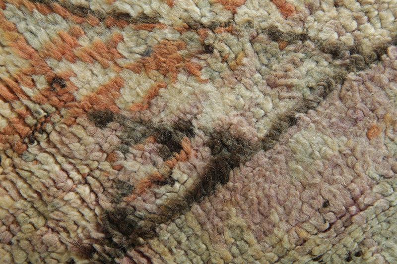 Abstract azilal rug - Authentic Moroccan wool area rug - 6.1 feet x 10.7 feet